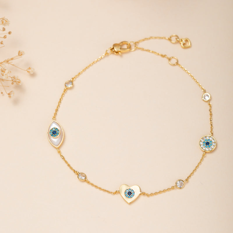 Bracelet de Cheville – Éclat Diabolique, Plaqué Or