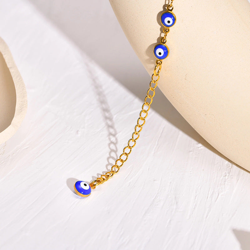 Bracelet de Cheville Mauvais Œil et Khamsa – Protégée