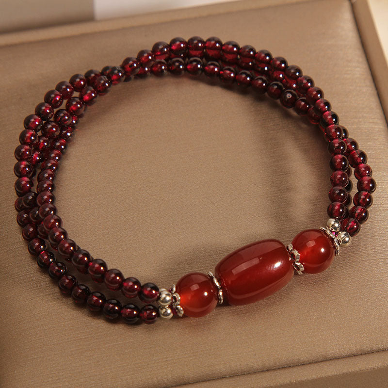 Bracelet Grenat – Énergie Positive