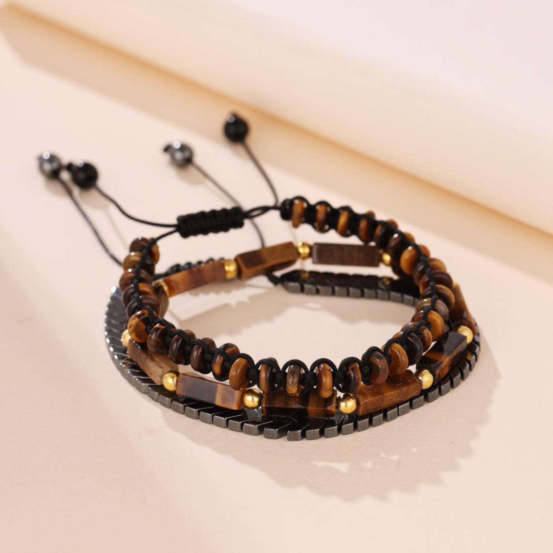Hematite and Tiger's Eye Bracelet – Mineral Essence
