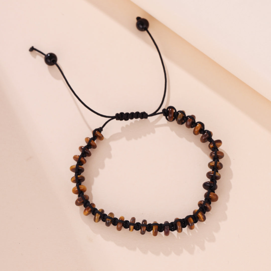 Bracelet Hématite et Oeil de Tigre – Essence Minéral