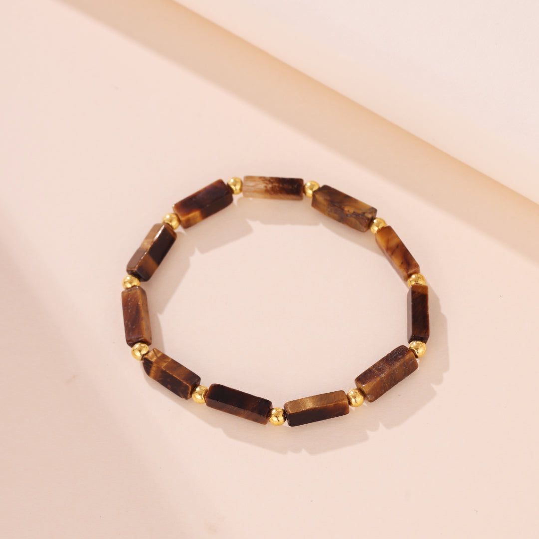 Bracelet Hématite et Oeil de Tigre – Essence Minéral