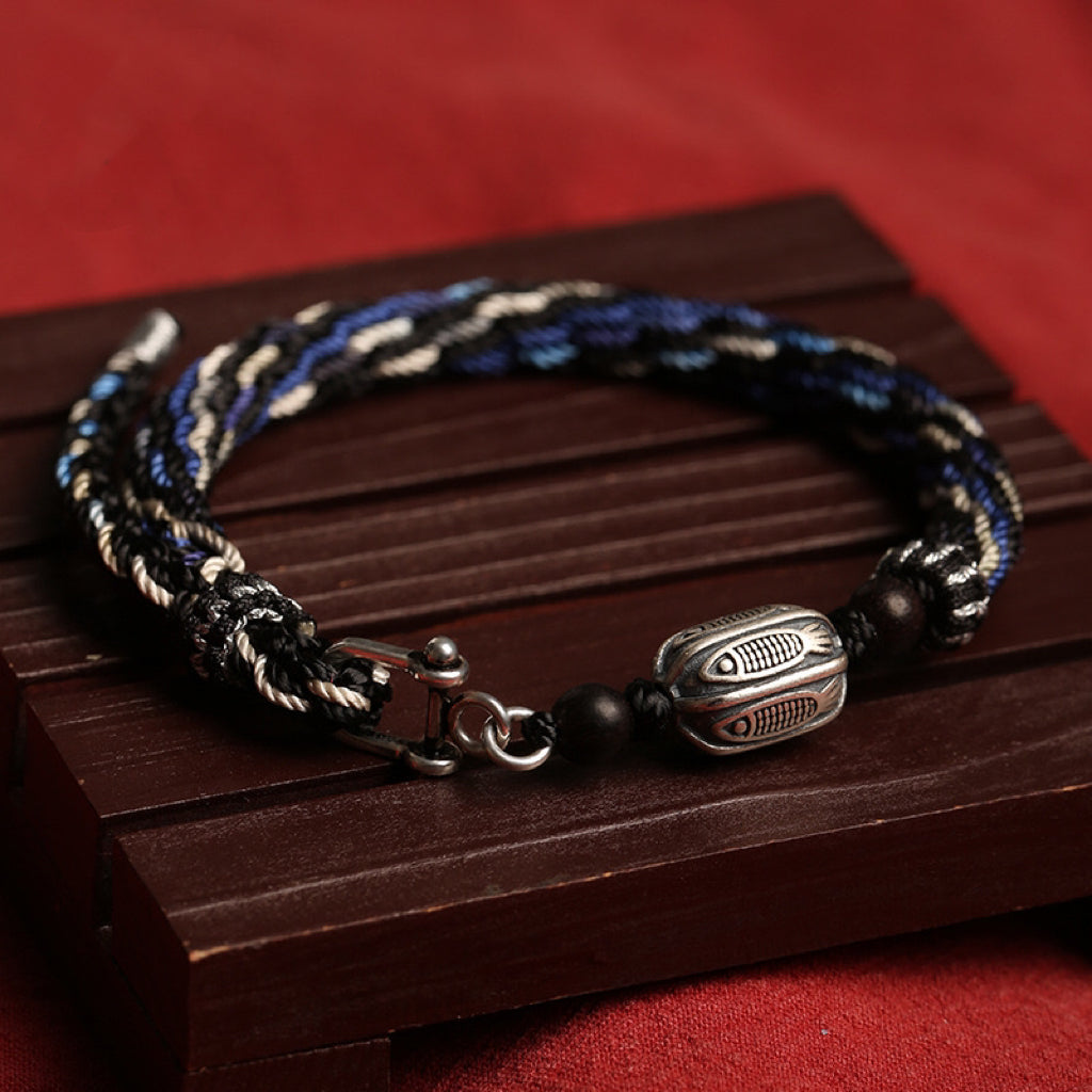 Bracelet Homme – Guerrier Marin, Argent