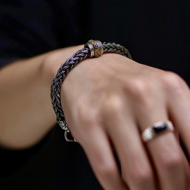 Bracelet Homme – Guerrier Nordique, Argent