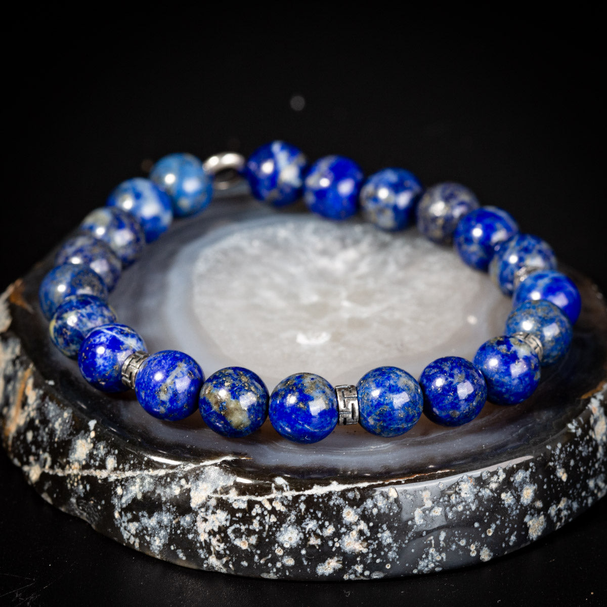 Bracelet Homme Lapis Lazuli – Discretion, Argent 925