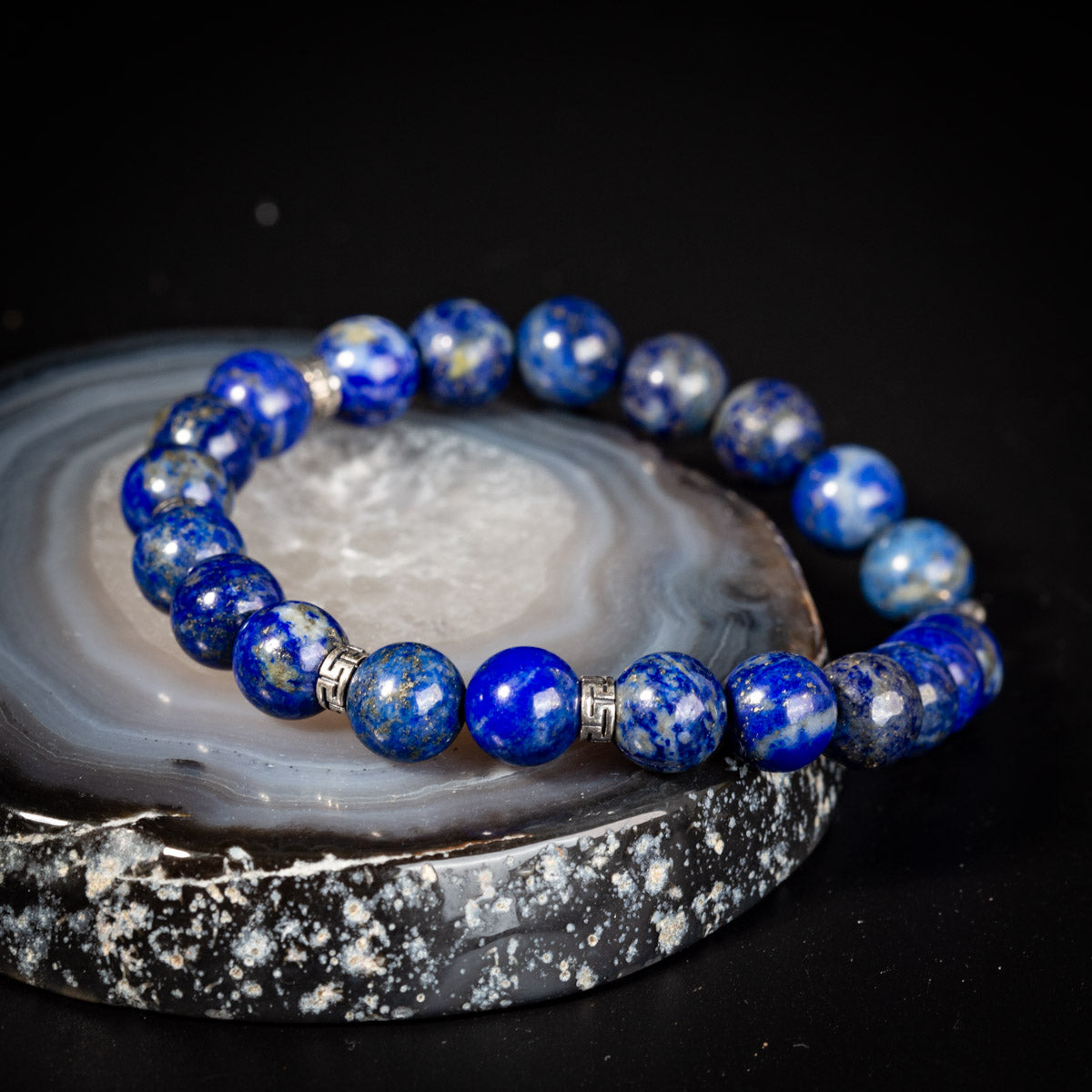 Bracelet Homme Lapis Lazuli – Discretion, Argent 925