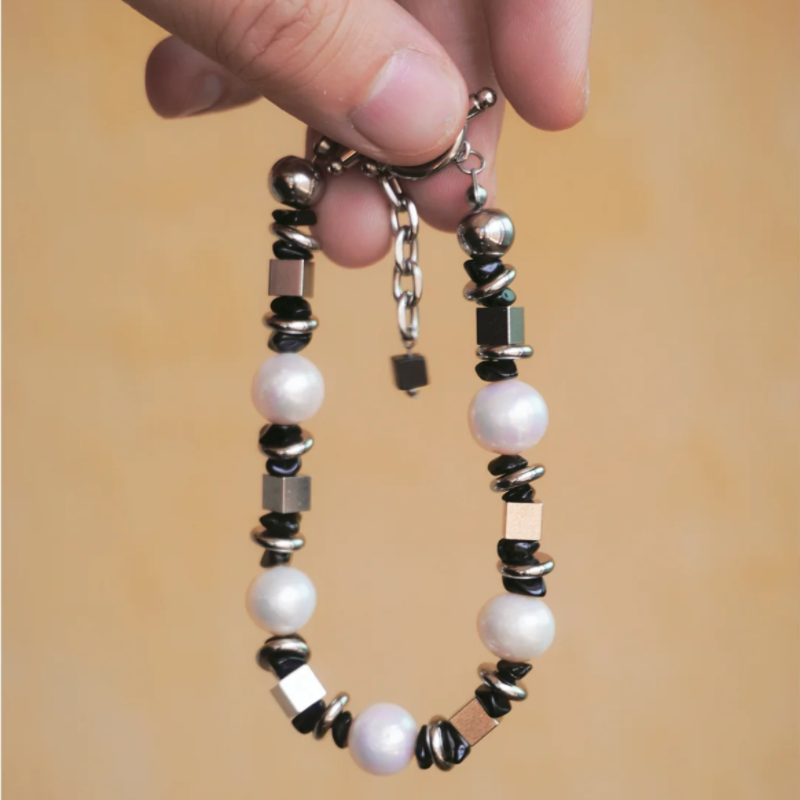 Bracelet Homme Perle – Force Naturelle