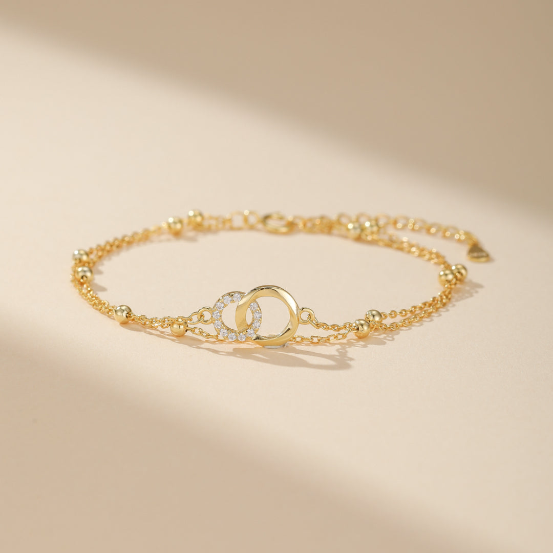 Infinity Bracelet – Circles of Love, Sterling Silver 925