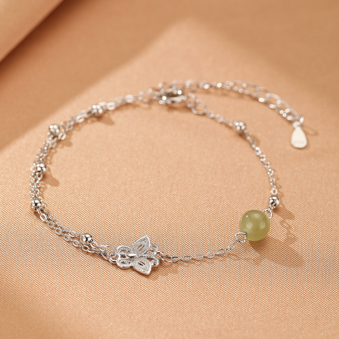 Bracelet Jade – Douceur Aérienne, Argent