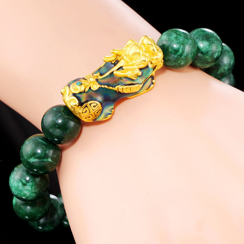 Bracelet Jade et Pi Xiu – Harmonie Céleste