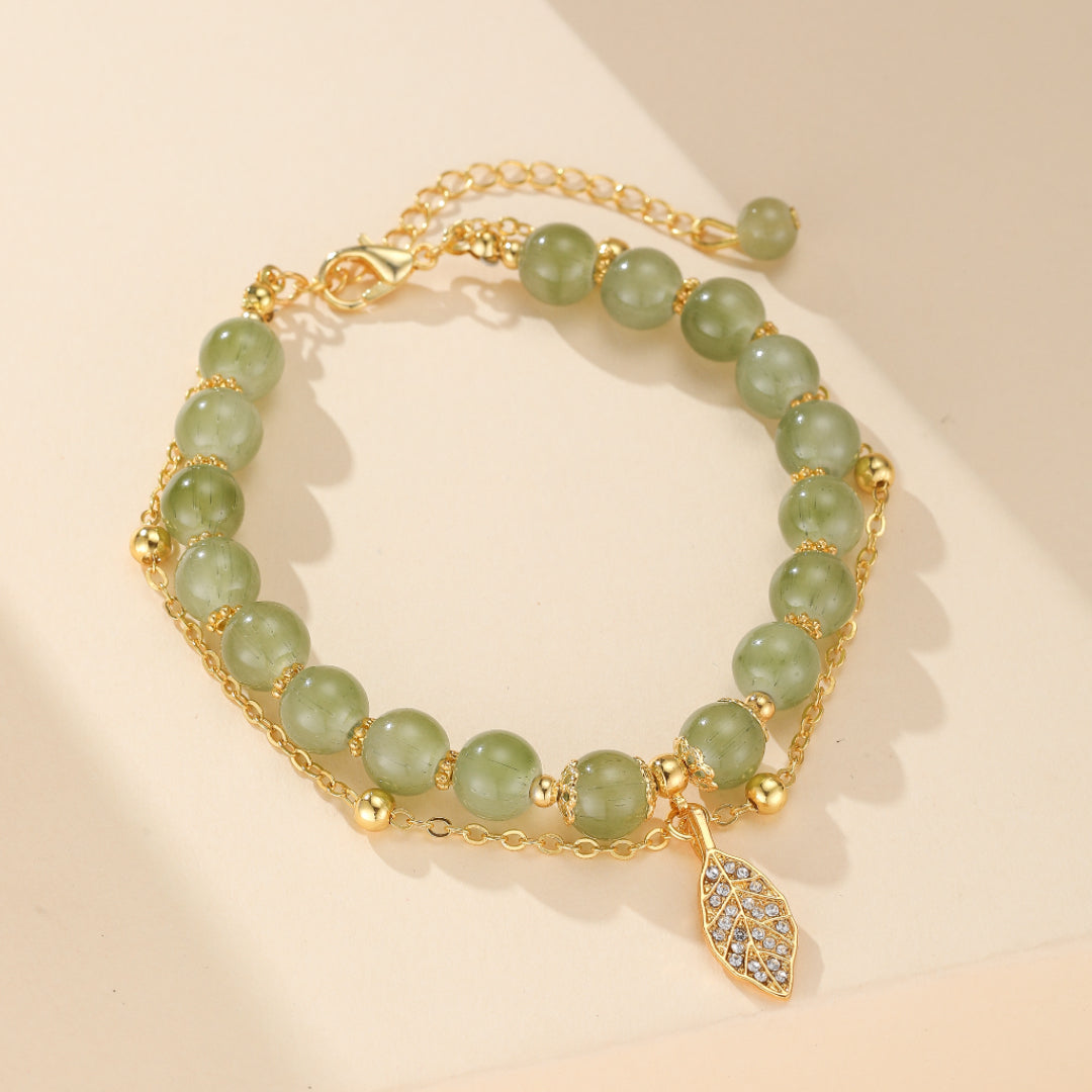 Bracelet Jade – Feuillette d'Orée