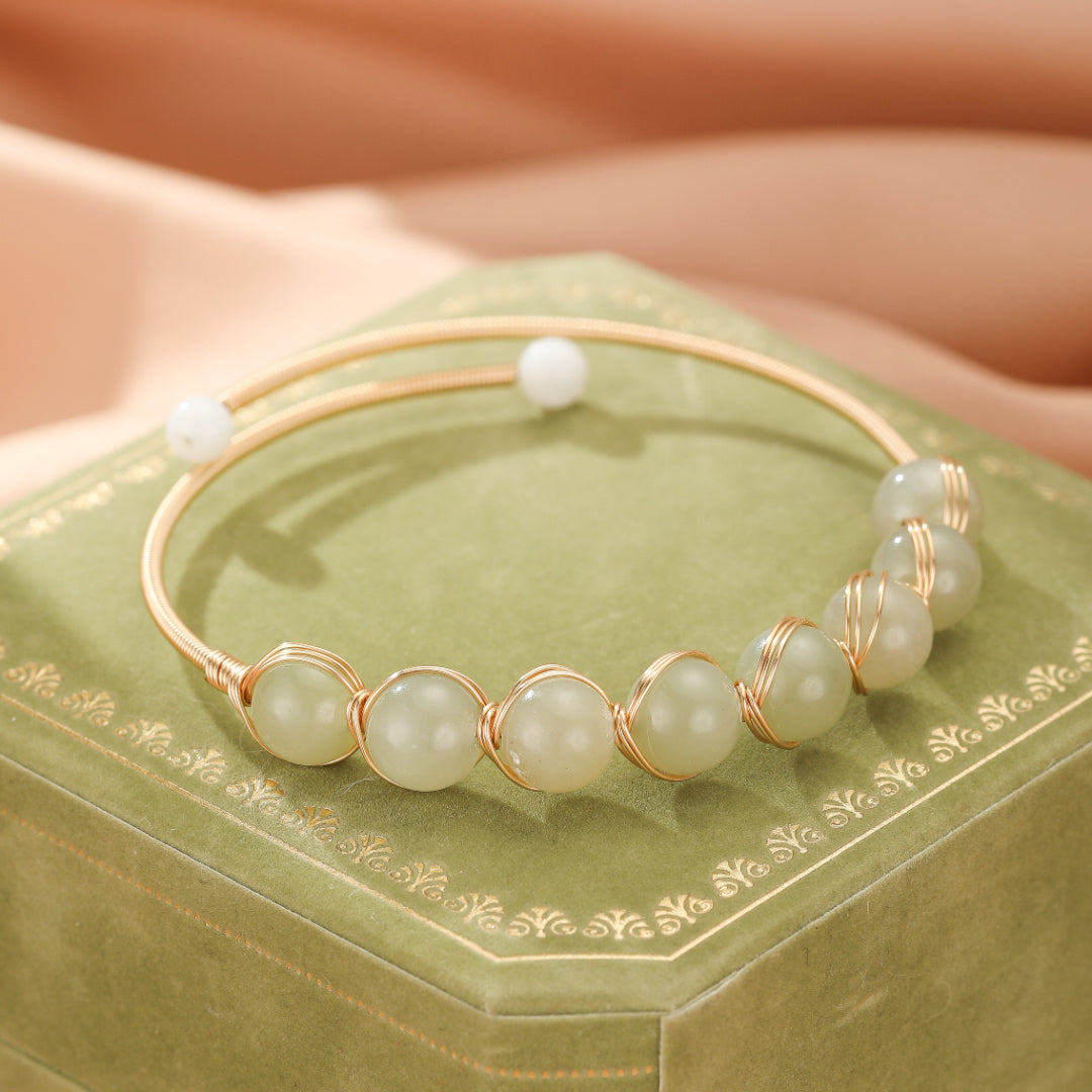 Bracelet Jade Néphrite – Harmonie Céleste
