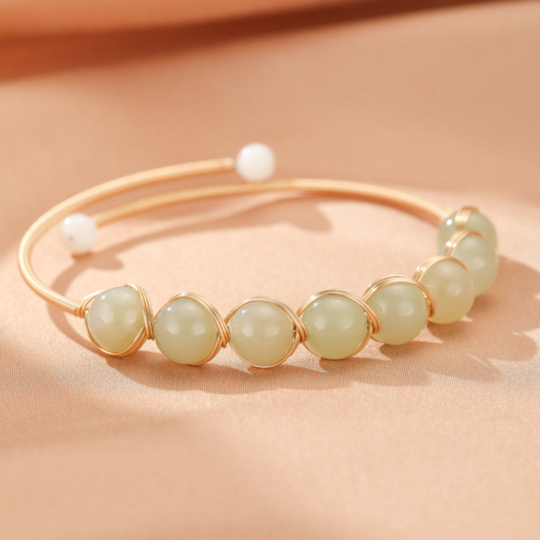 Bracelet Jade Néphrite – Harmonie Céleste