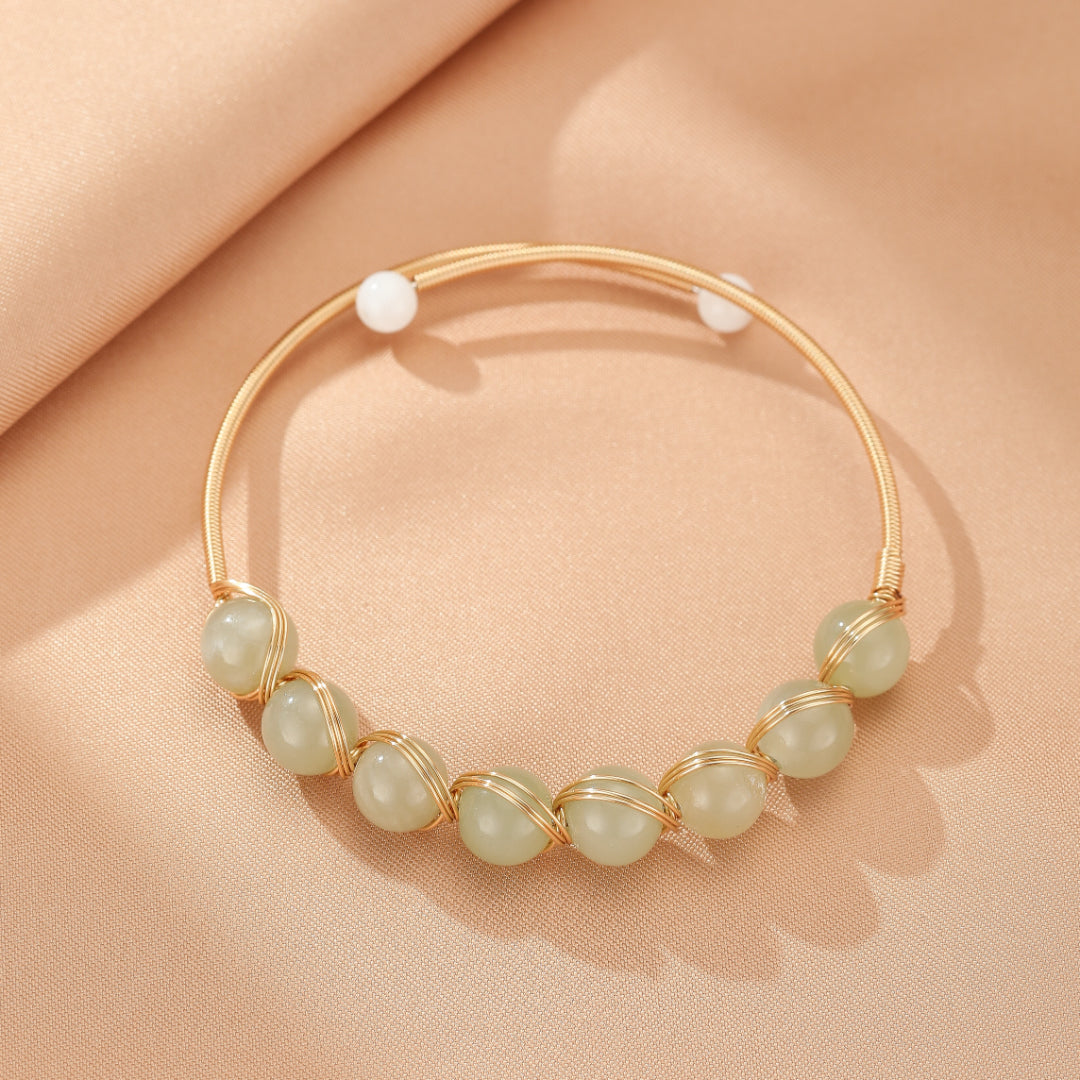 Bracelet Jade Néphrite – Harmonie Céleste