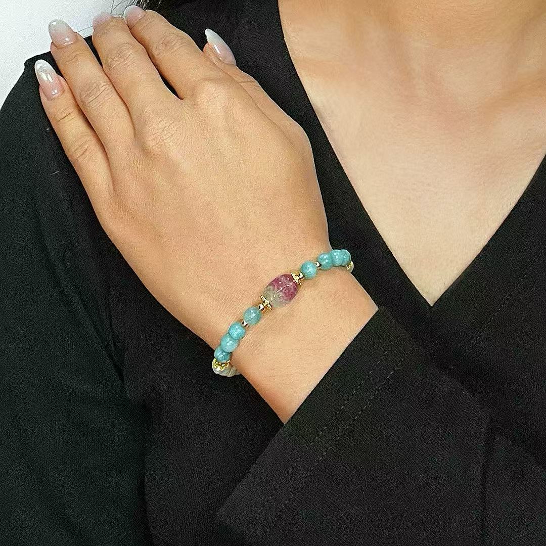 Jade, Pearl, and Fluorite Bracelet – Celestial Serenity