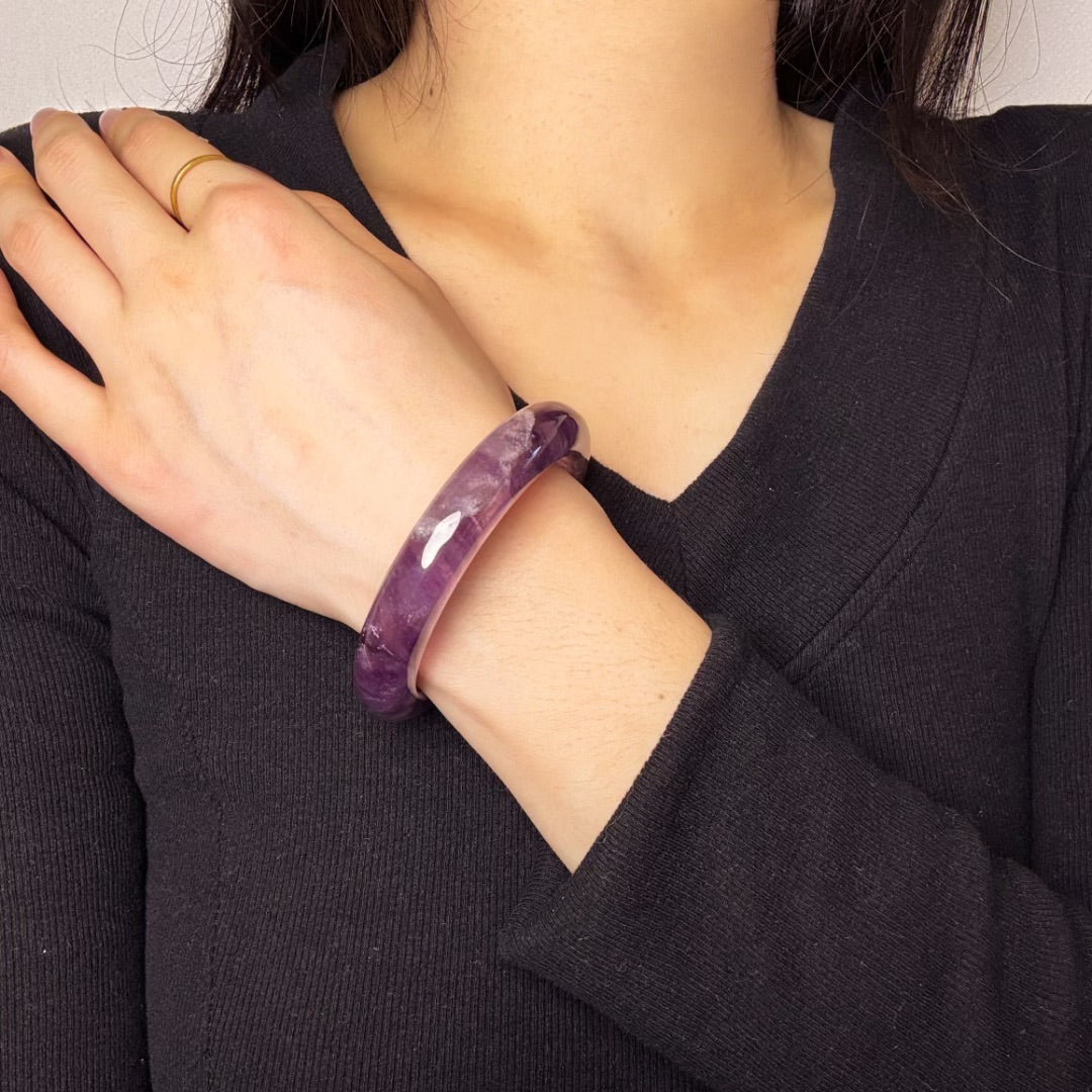 Bracelet Jonc Améthyste – Force Intérieure