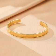 Bracelet Jonc – Éclat Solaire, Acier Inoxydable