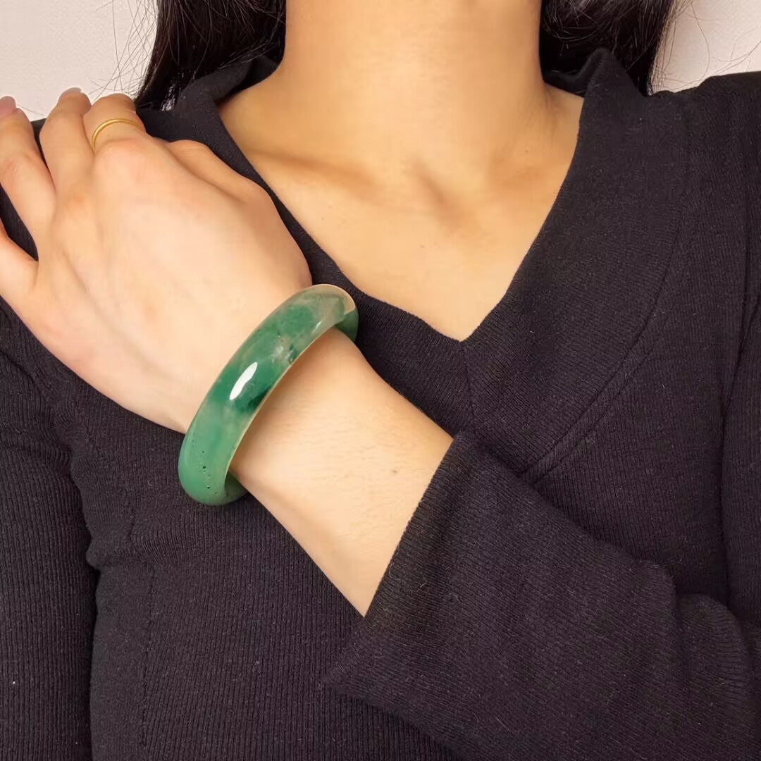 Bracelet Jonc Jade – Éveil Doux