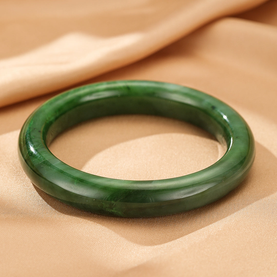 Jade Bangle Bracelet – Water Green
