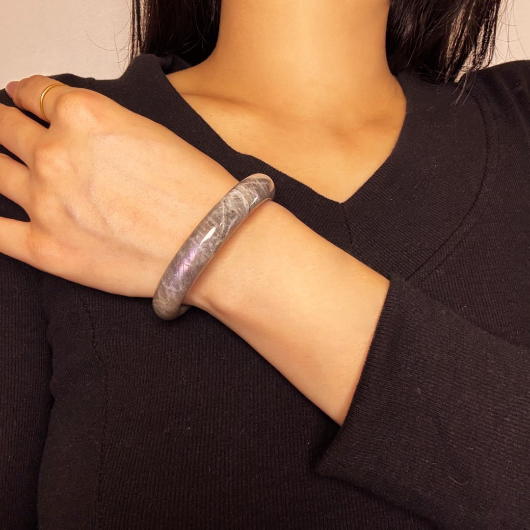 Bracelet Jonc Labradorite – Éveil Intérieur