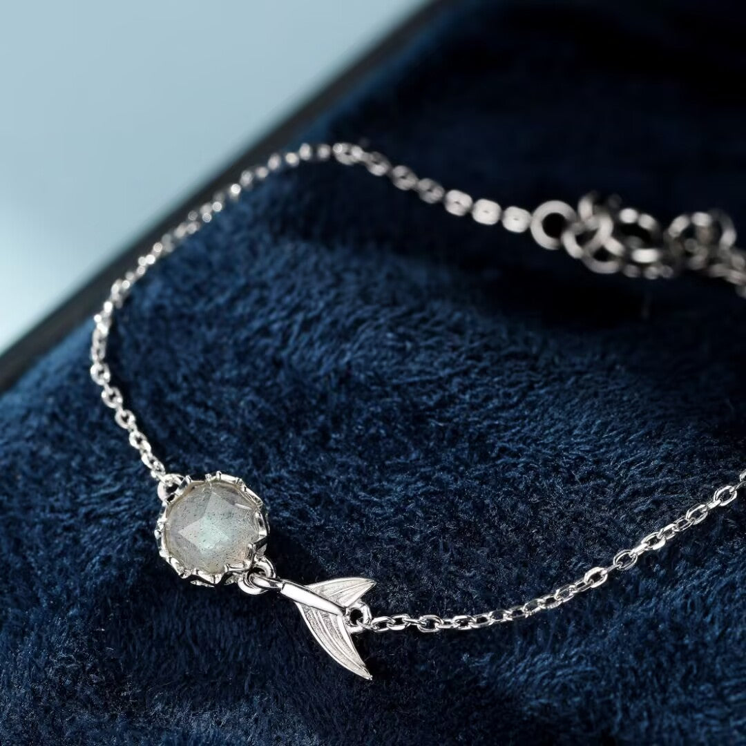 Bracelet Labradorite – Portail des Songes, Argent