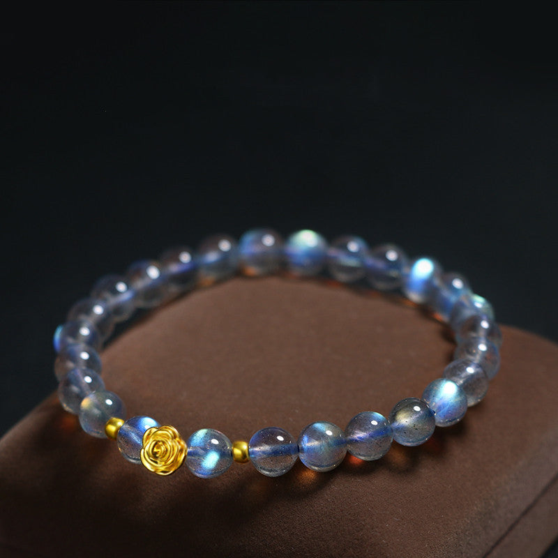 Labradorite Bracelet - Rose Gold