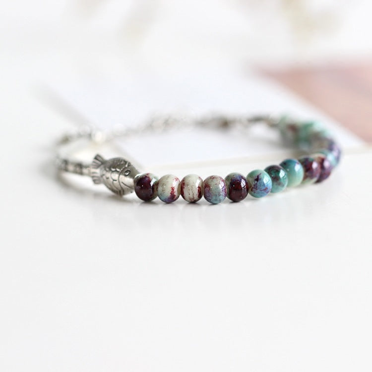 Bracelet Lotus Jaspe - Sagesse