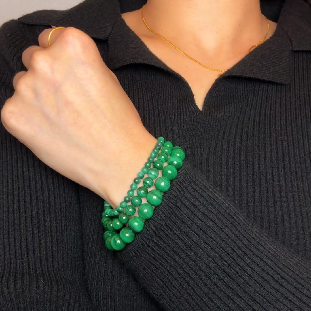 Malachite Bracelet – Plant Strength