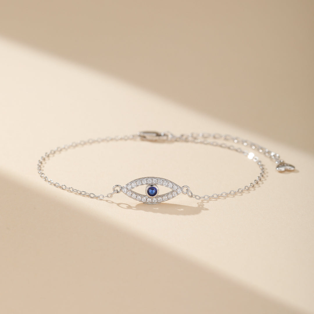 Bracelet Mauvais Œil – Protection Éternelle, Argent 925 - 3