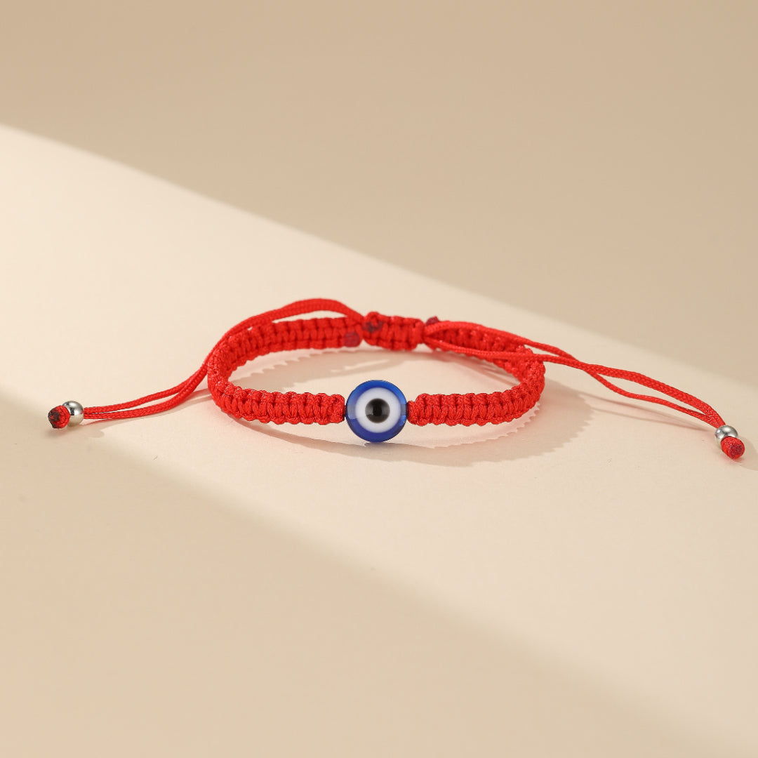 Bracelet Mauvais Œil – Bouclier Éthéré, Fil Rouge