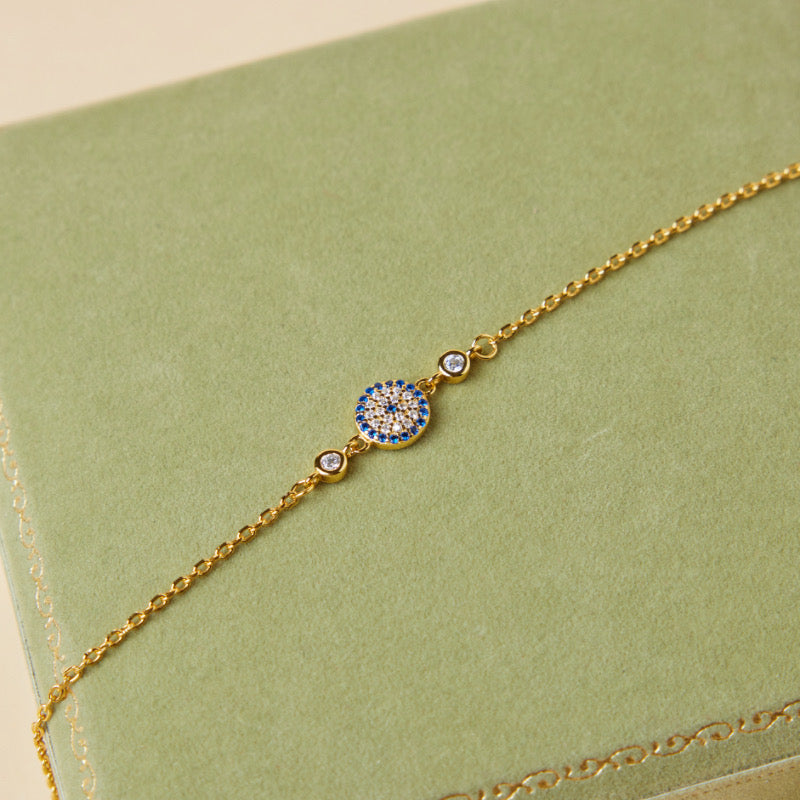 Evil Eye Bracelet – Radiance, Gold Plated Silver