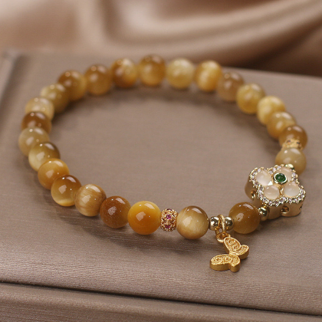 Tiger's Eye Bracelet – Butterfly Luck