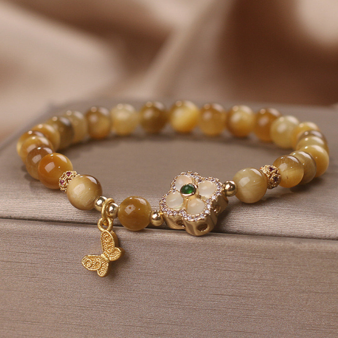 Tiger's Eye Bracelet – Butterfly Luck