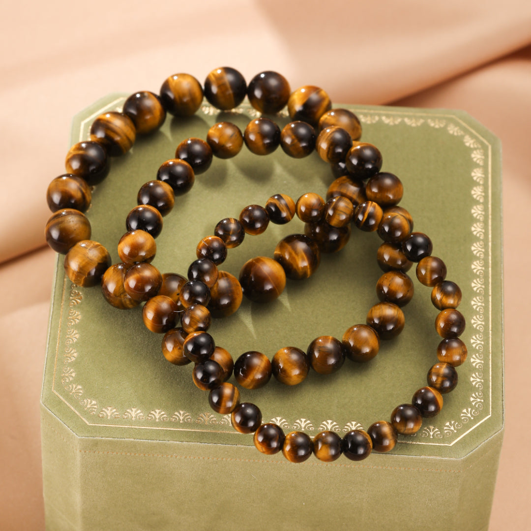 Bracelet Œil de Tigre – Force Ancestrale