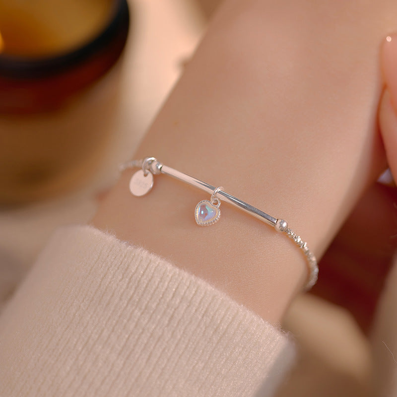 Bracelet Pierre de Lune – Perle de Lune, Argent