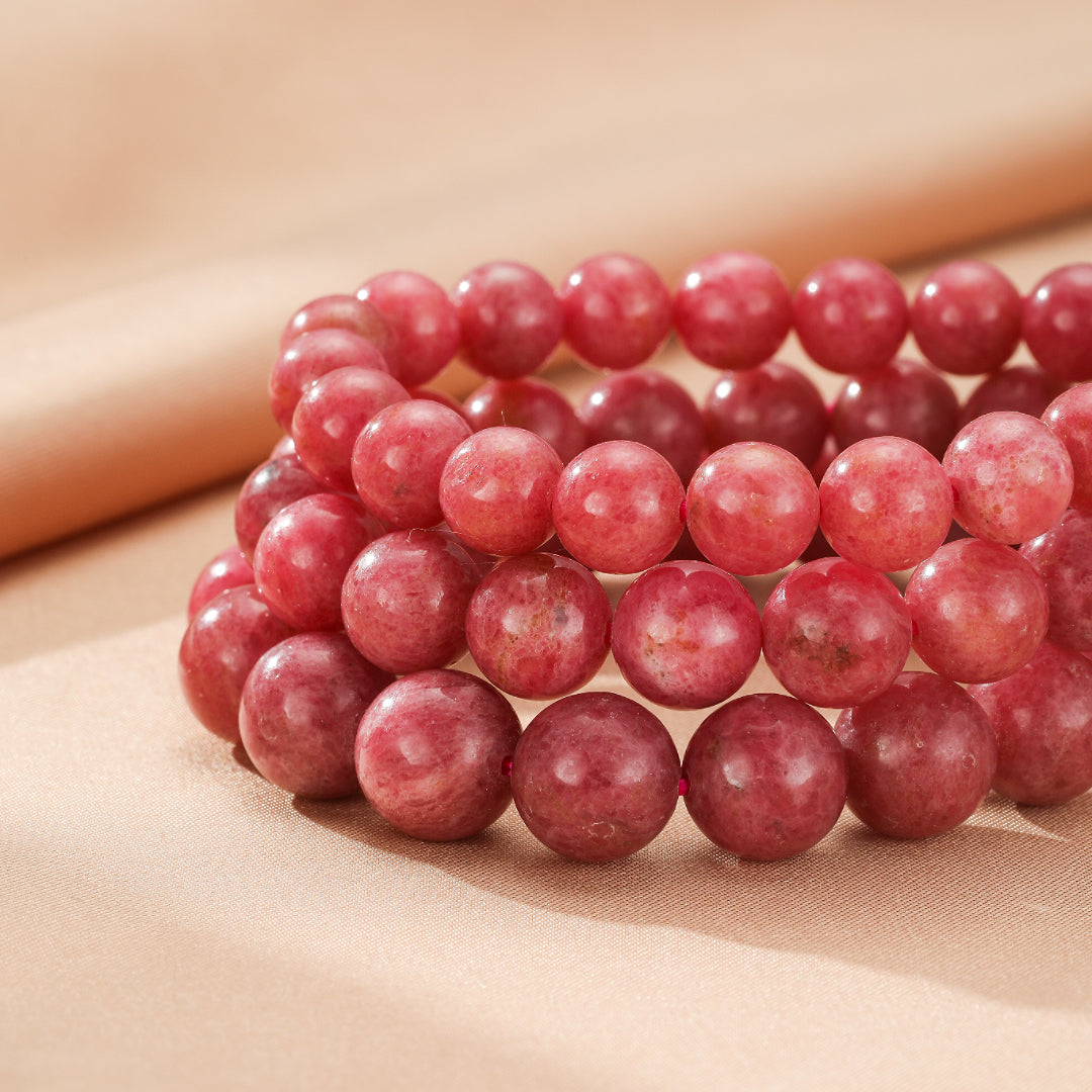 Rhodonite Bracelet – Rosy Harmony