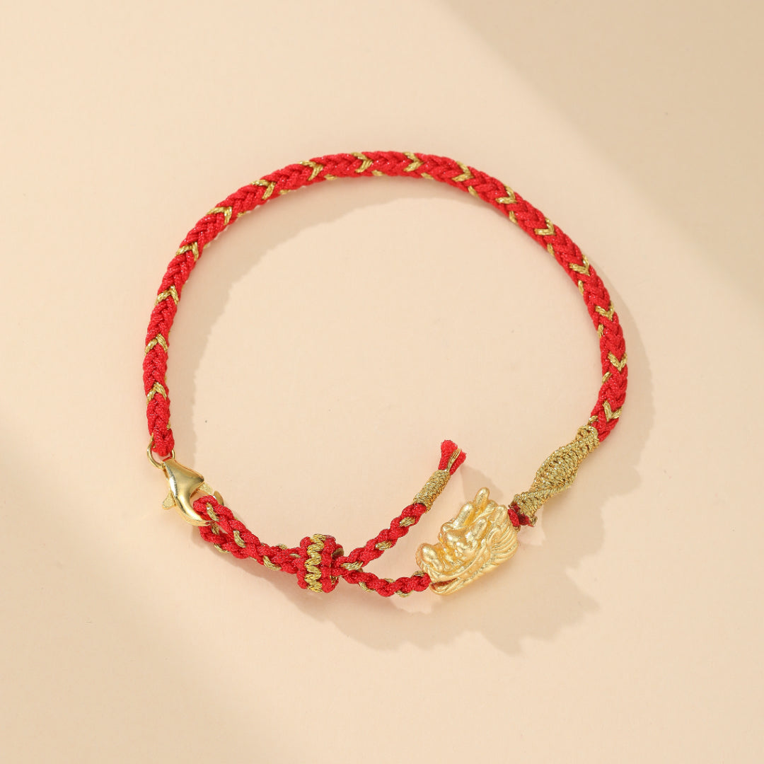 Bracelet Rouge – Dragon Eternel, Fil Rouge