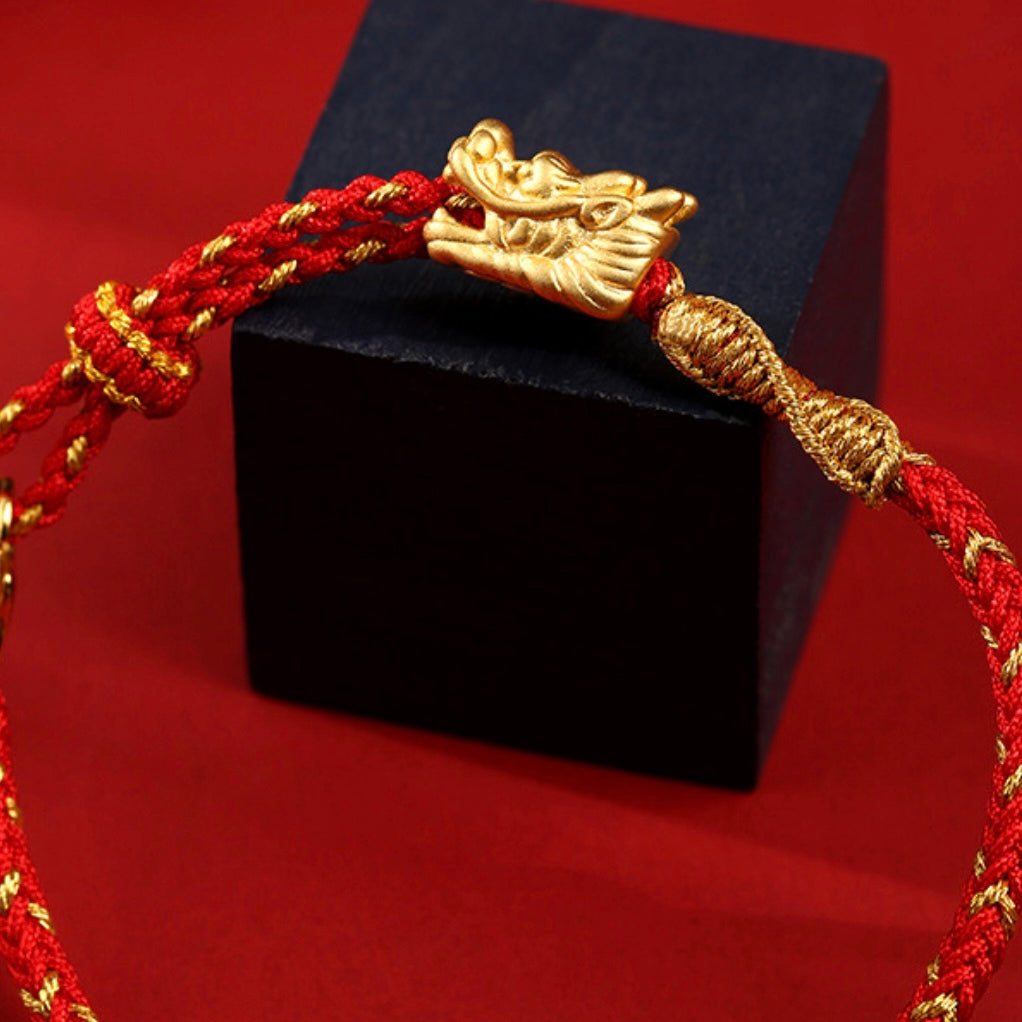 Bracelet Rouge – Dragon Eternel, Fil Rouge