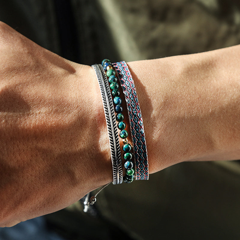 Tibetan Trio Bracelet – Energy and Serenity
