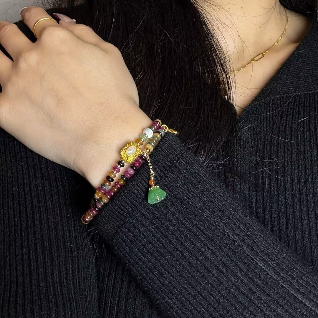 Bracelet Tourmaline Lotus – Spiritual Awakening