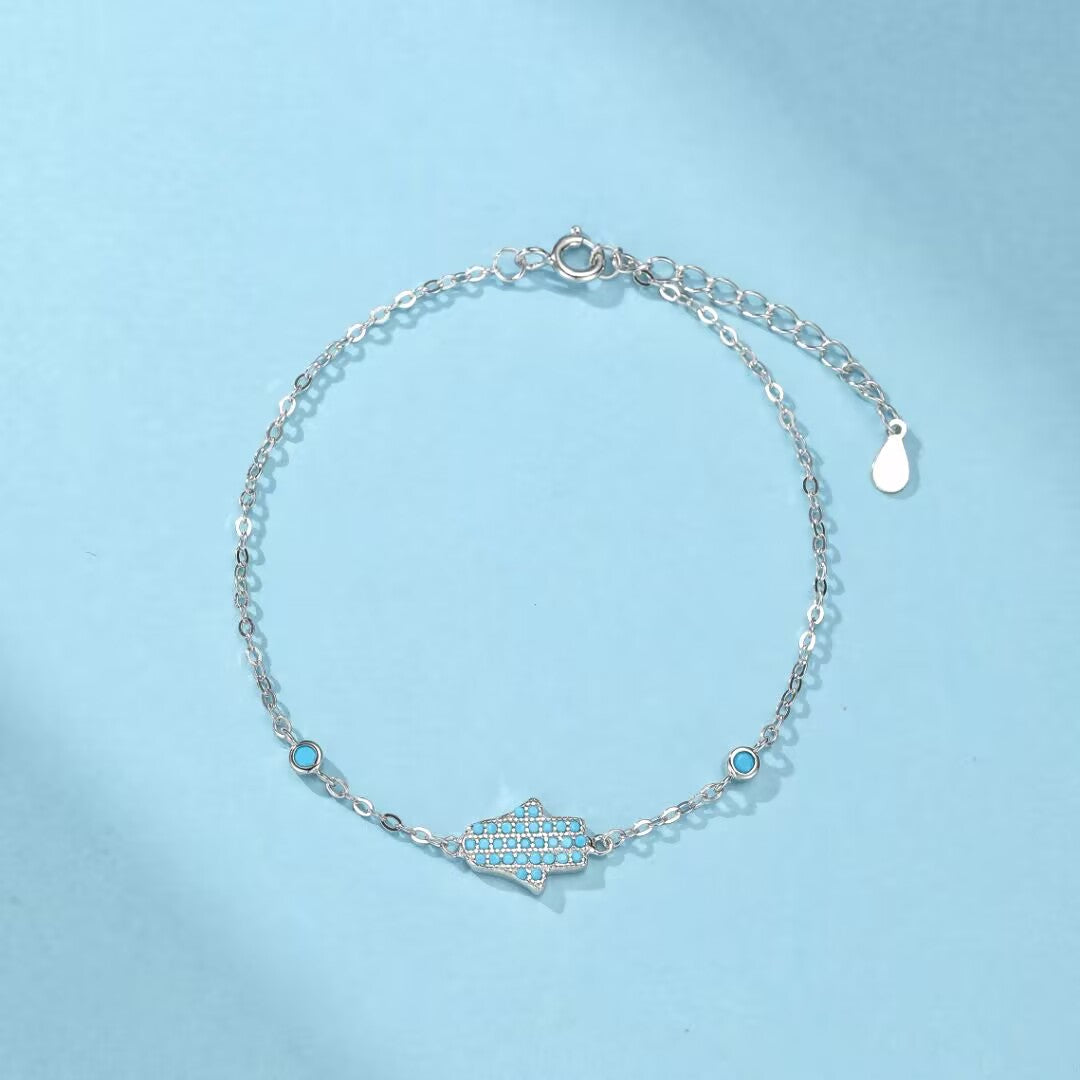 Bracelet Turquoise – Perle du Désert, Argent 925