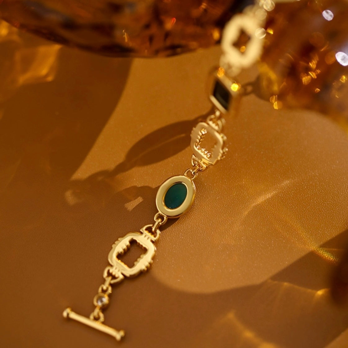 Bracelet Vintage –  Promesse, Argent Plaqué Or