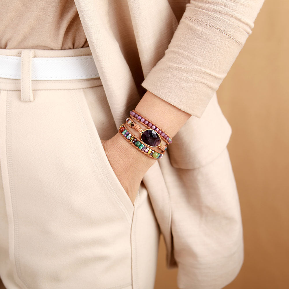 Amethyst Wrap Bracelet – Inner Peace