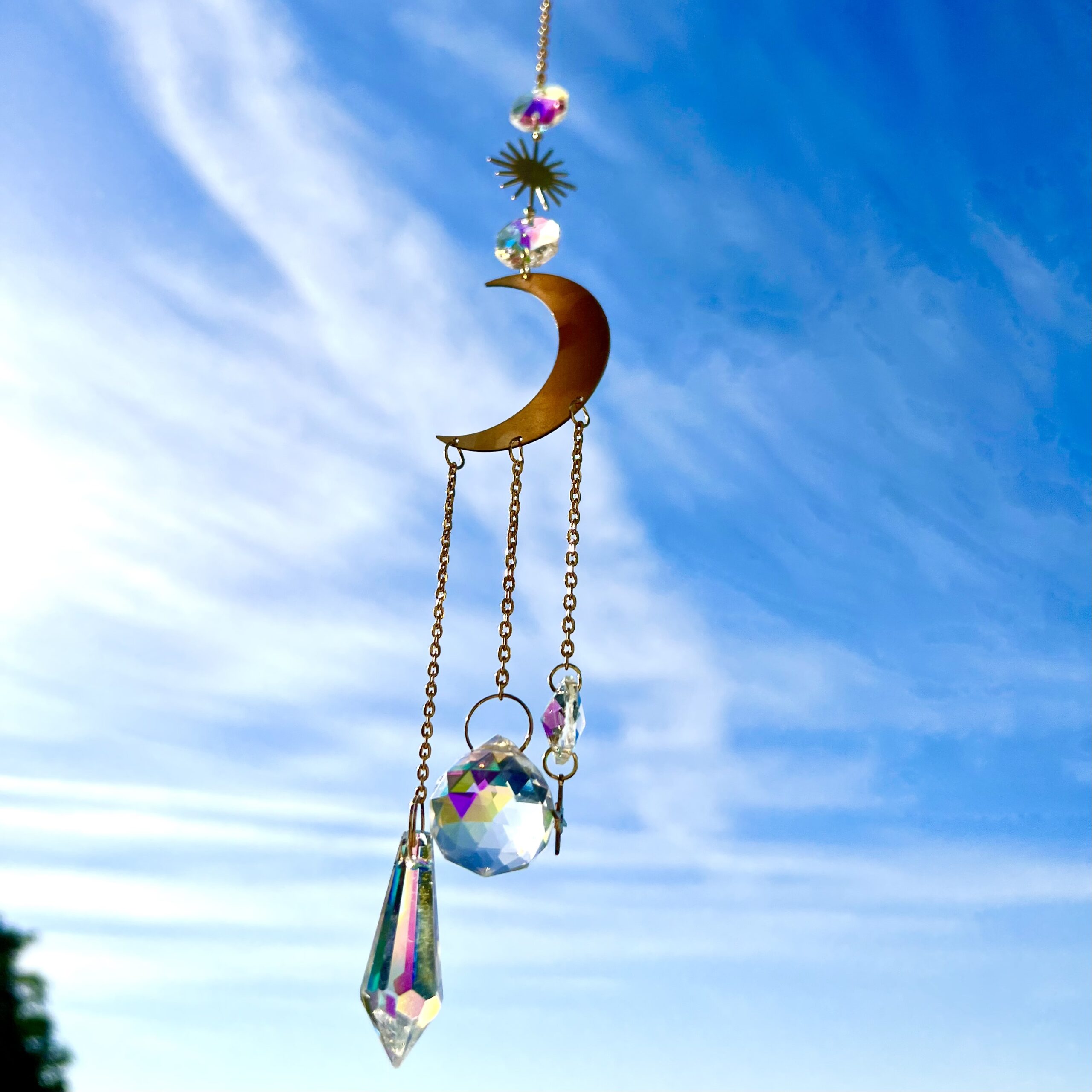 Capteur de Soleil "Lueur Spatiale" en Cristal