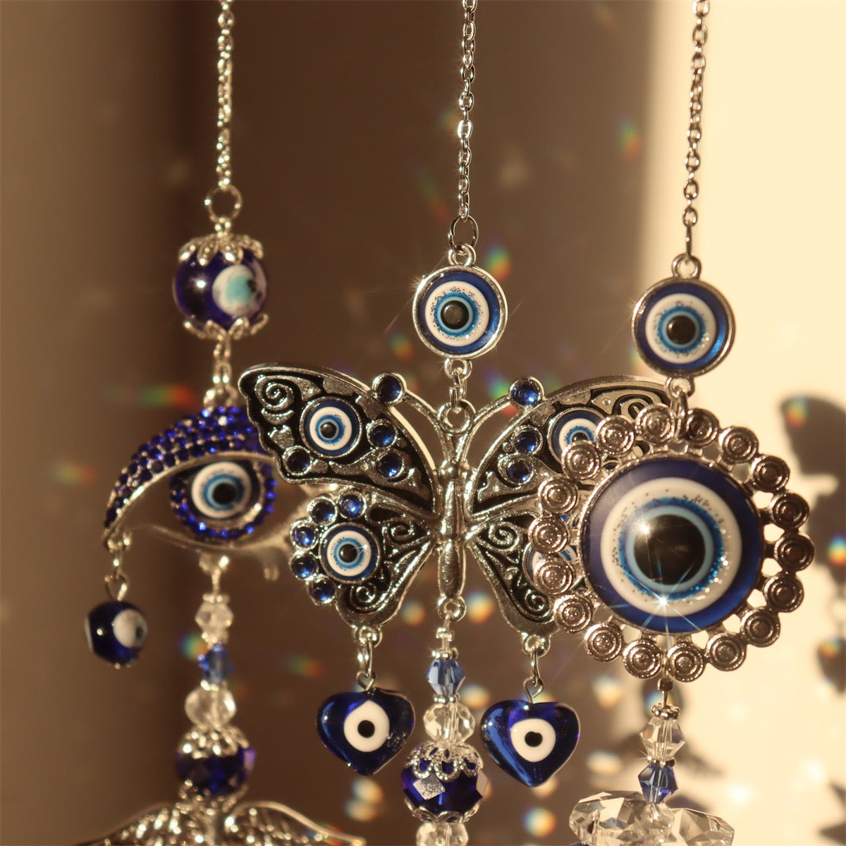 Evil Eye Sun Catcher – Protego, Clear Quartz
