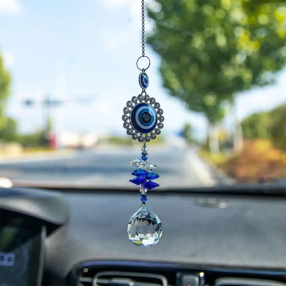 Evil Eye Sun Catcher – Protego, Clear Quartz