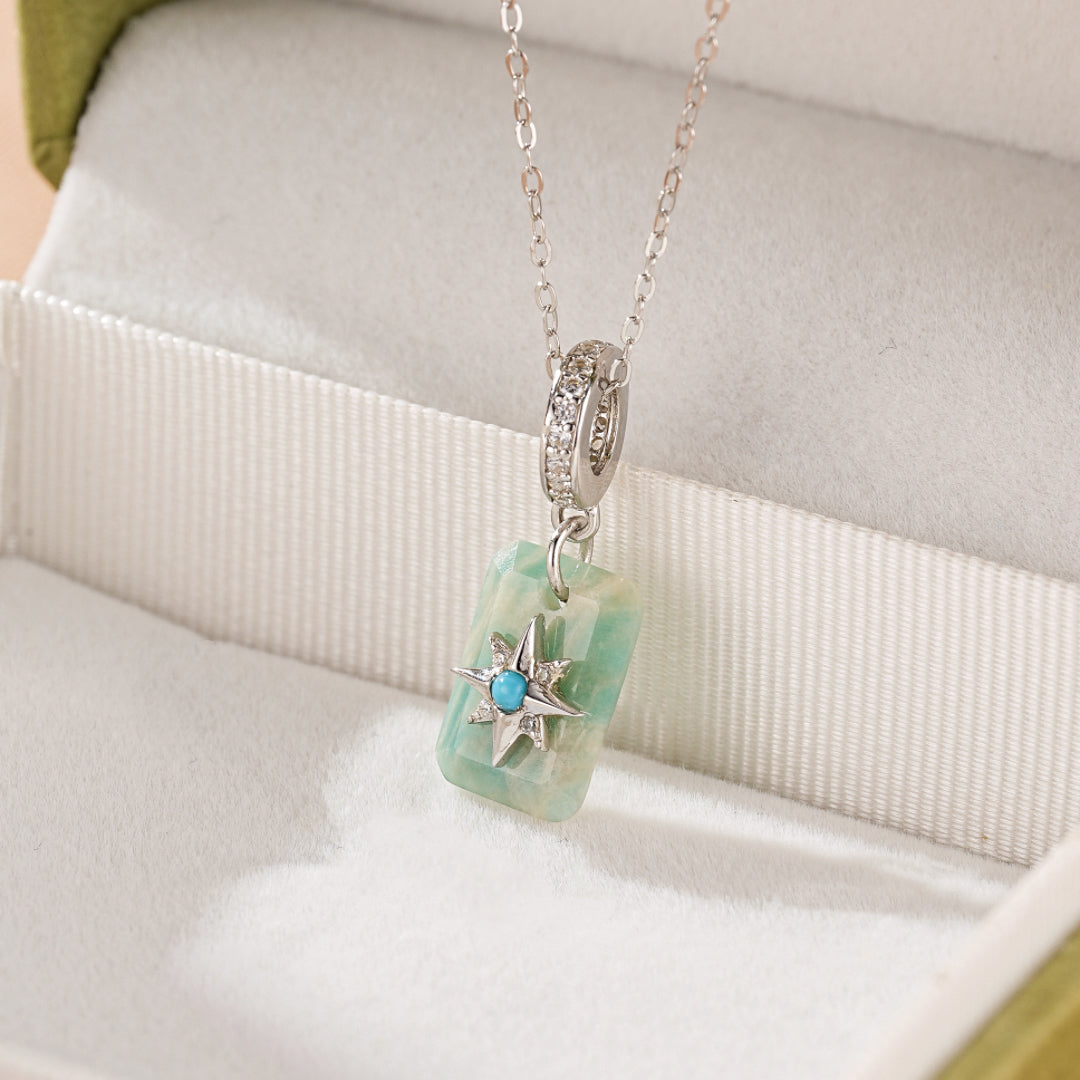 Collier Amazonite et Turquoise – Aura Boréale