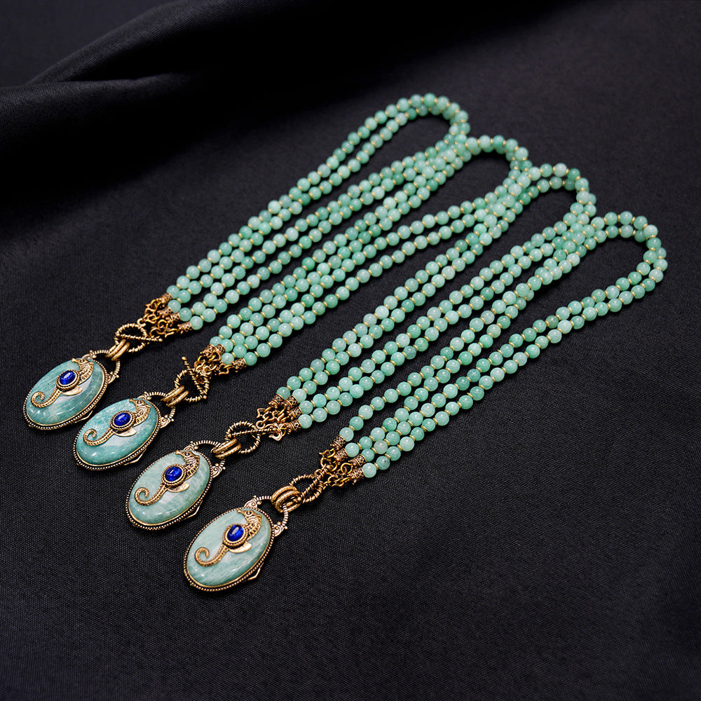 Collier Amazonite – Hippocampe