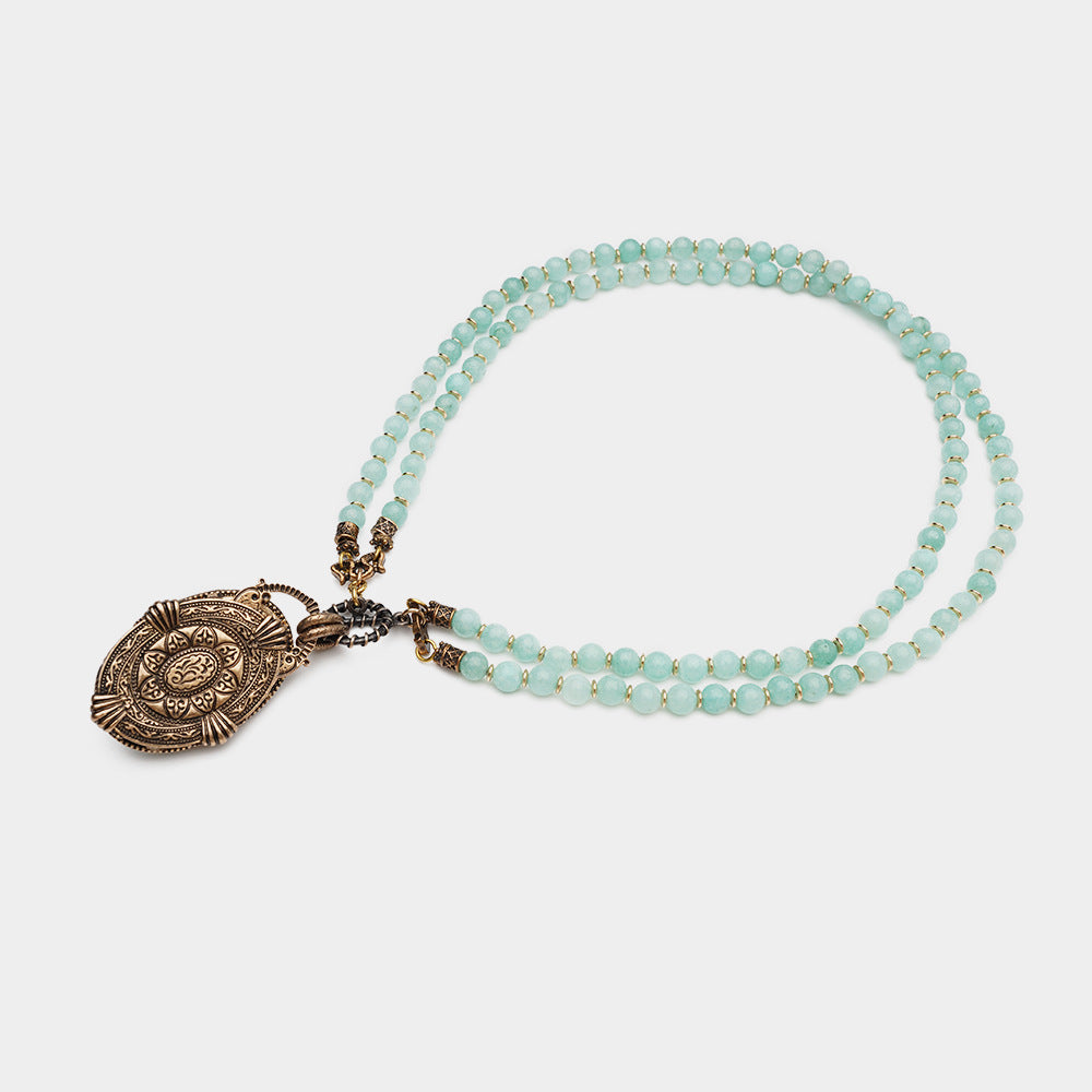 Collier Amazonite – Hippocampe
