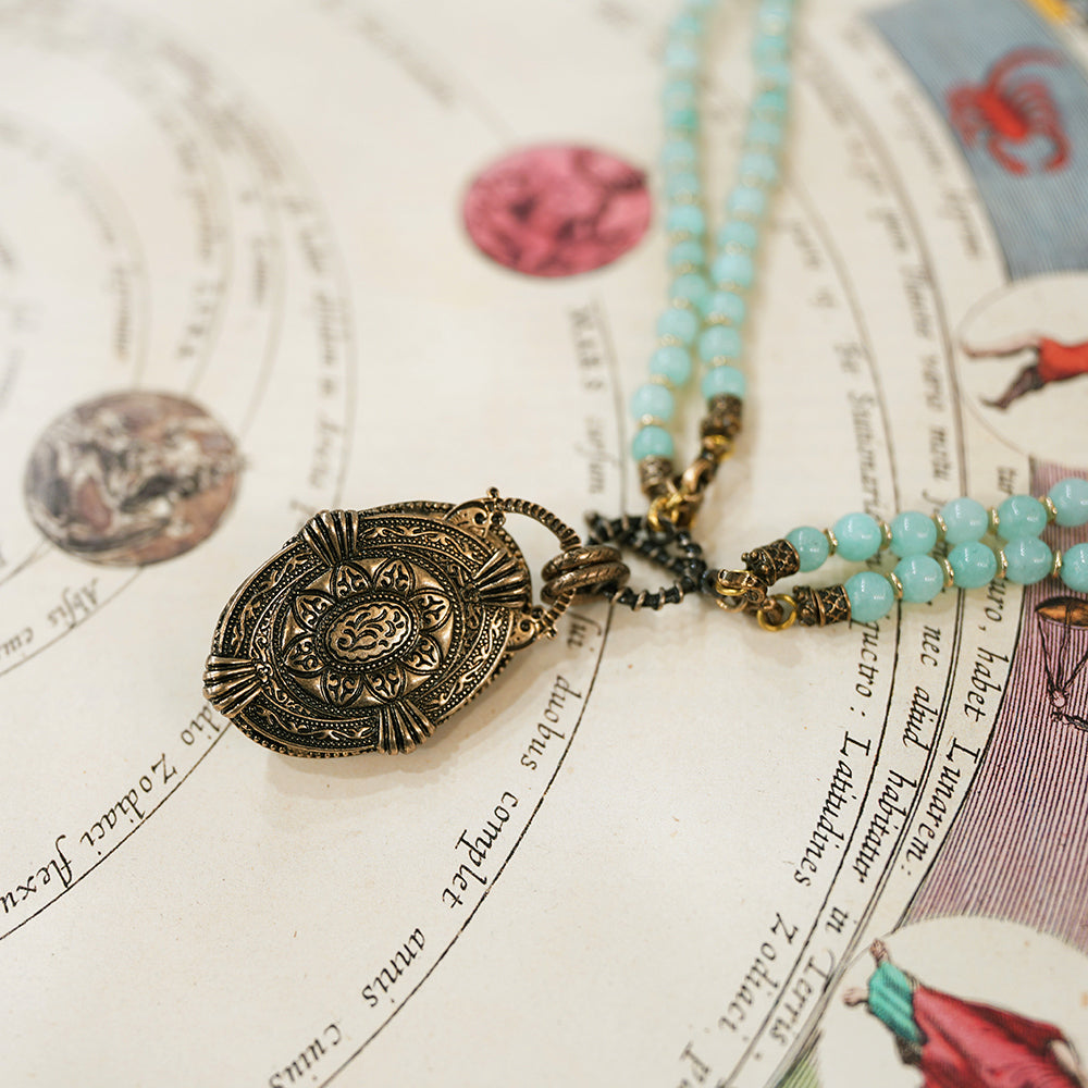 Collier Amazonite – Hippocampe